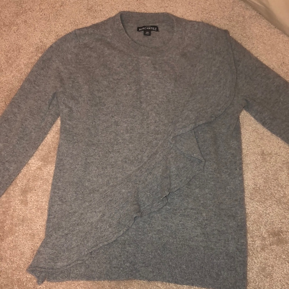 Ruffled sweater from J-crew!